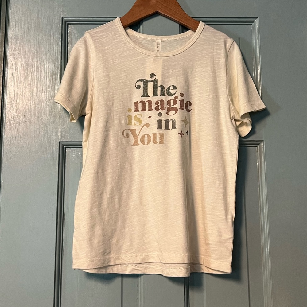 Rylee + Cru “The Magic is in You” short sleeve tee 6-7yp NWT
